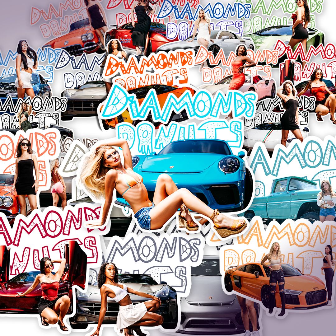 Diamonds and Donuts mystery sticker pack